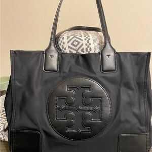 Tory Burch Black Interior with Gold Logo